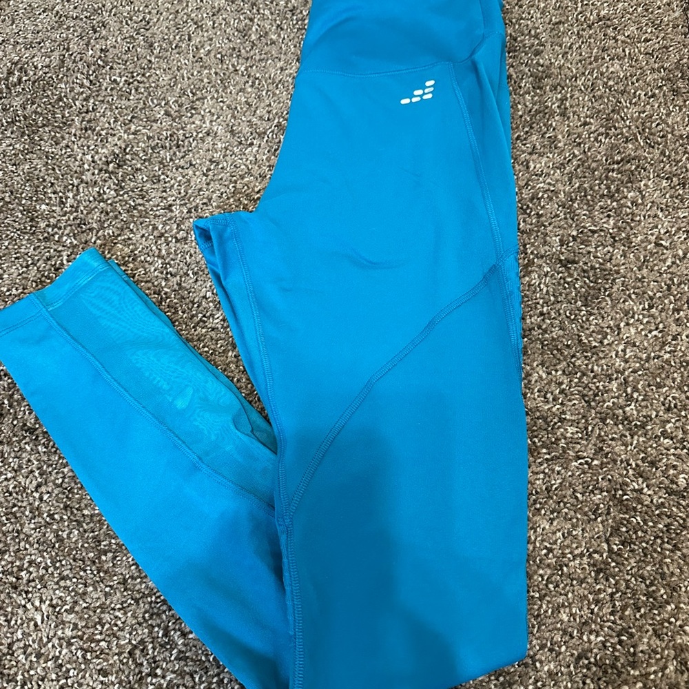 Blue Leggings with Logo